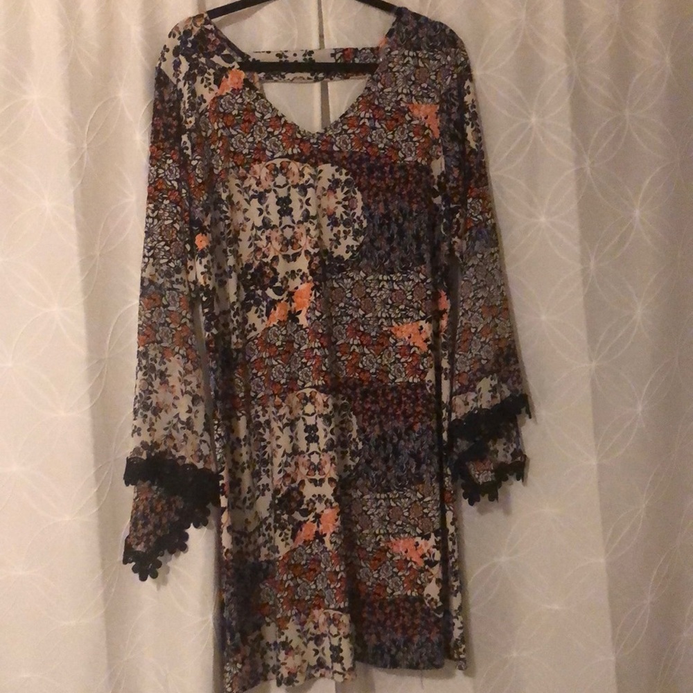 Dress barn bell sleeve dress.